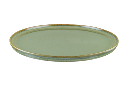 Hygge Tallerken, flat D28cm, Sage - Bonna