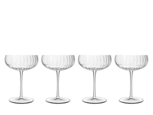 Coupe / Champagneglass, Optica, 30 cl, 4-pakning - Luigi Bormioli