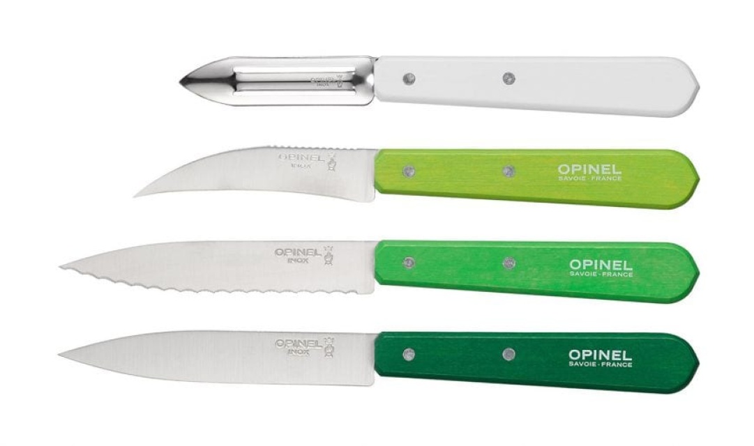 Knivsett i fire deler, Primavera, Essentials - Opinel