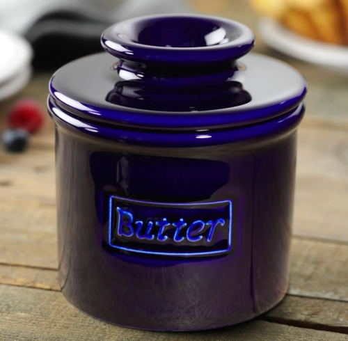 Smørklokke, Retro Cobalt Blue - Butter Bell®