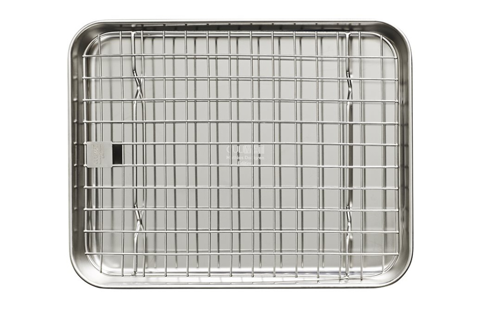 Stainless steel oven tray + griddle, 26x20 cm - Culimat i gruppen Matlaging / Former og Kantiner / Blikk og plater hos The Kitchen Lab (1070-30876)