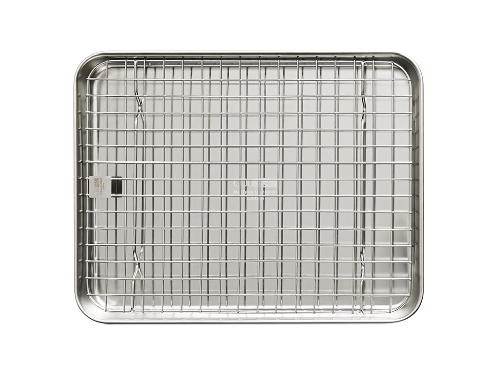 Stainless steel oven tray + griddle, 32x25 cm - Culimat i gruppen Matlaging / Former og Kantiner / Blikk og plater hos The Kitchen Lab (1070-30878)