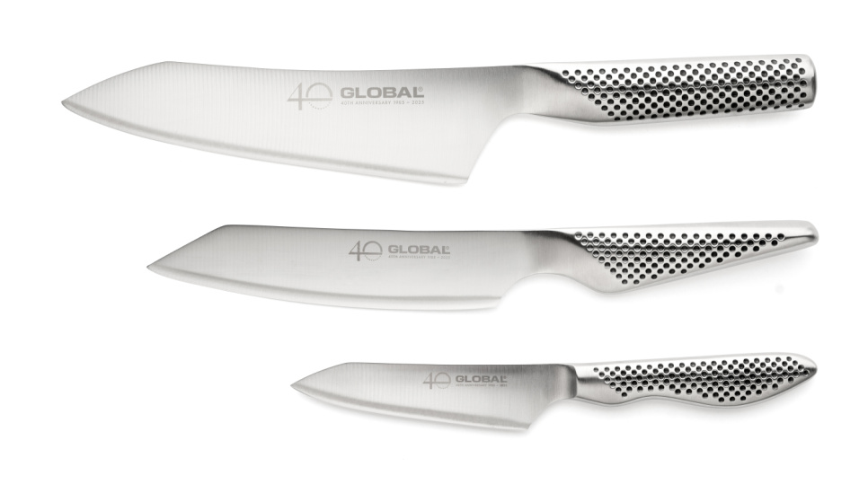 Knifeset, G-4, GS-58, GS-110, 40 year anniversary - Global i gruppen Matlaging / Kjøkkenkniver / Kokkekniver hos The Kitchen Lab (1073-29592)