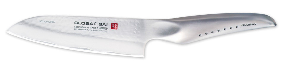  Santoku, 13,5cm, Sai - Global i gruppen Matlaging / Kjøkkenkniver / Santokukniv hos The Kitchen Lab (1073-30940)