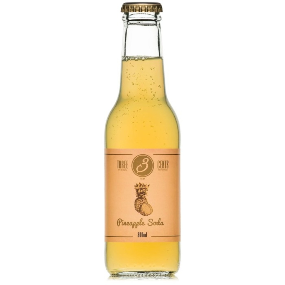 Pineapple Soda, 200 ml - Three Cents i gruppen Matlaging / Kolonial hos The Kitchen Lab (1083-28752)