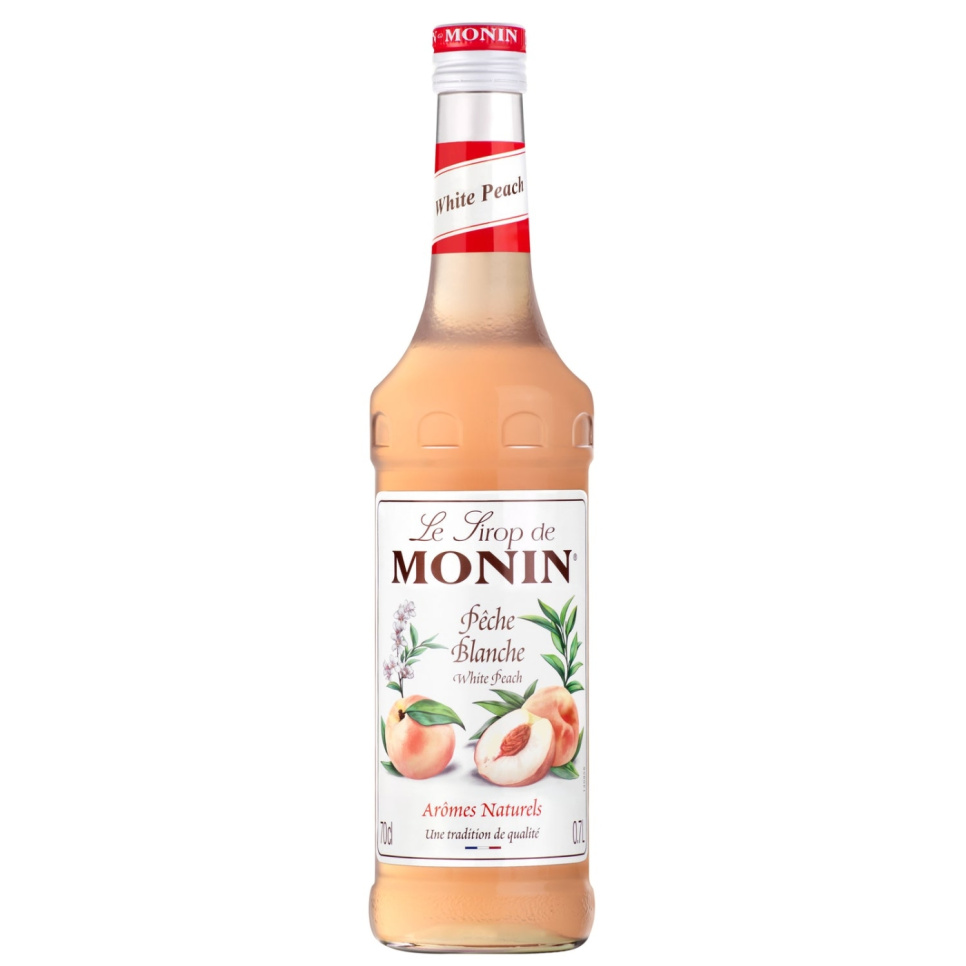 Monin White Peach Syrup 70 cl i gruppen Bar og Vin / Barutstyr / Annet barutstyr hos The Kitchen Lab (1083-30777)