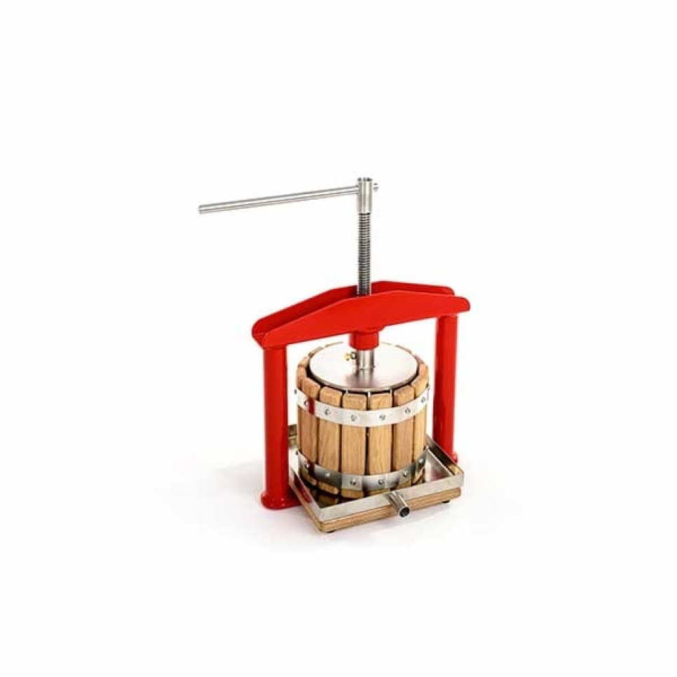 Manuell fruktpresse, eik, 3 L - Apple press i gruppen Kjøkkenapparater. / Juicepresser og juicemaskiner / Fruktpresser hos The Kitchen Lab (1557-24561)