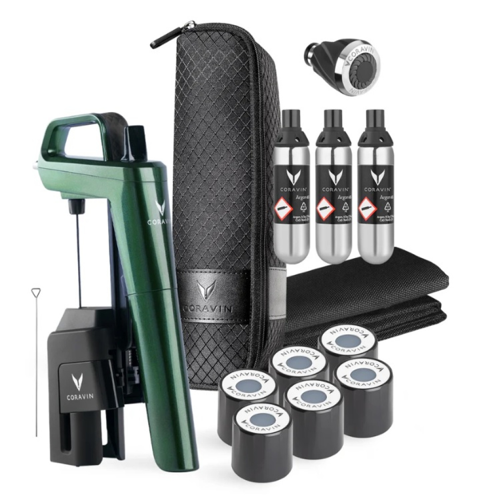 Timeless 6+, Green, Holiday Limited Edition 2024 - Coravin i gruppen Bar og Vin / Tilbehør til vin / Coravin hos The Kitchen Lab (2076-29512)