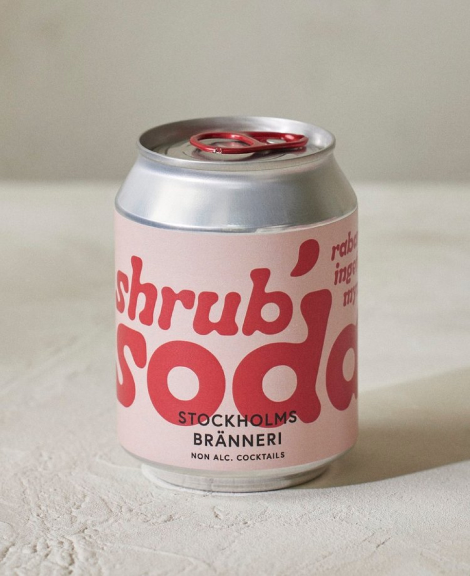 Shrub Soda Rhubarb, Ginger & Mint 250ml - Stockholms Bränneri i gruppen Bar og Vin / Barutstyr / Annet barutstyr hos The Kitchen Lab (2222-30862)