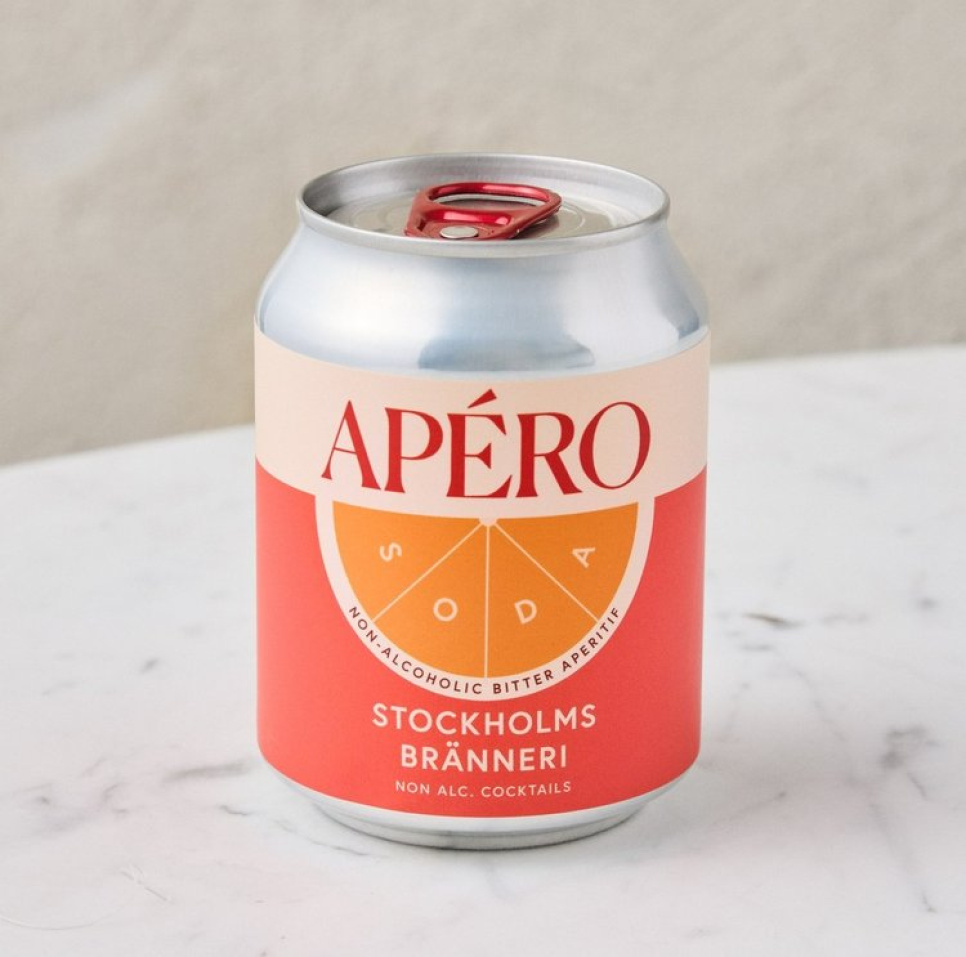 Apéro soda, 250ml, 0,5% - Stockholms Bränneri i gruppen Bar og Vin / Barutstyr / Annet barutstyr hos The Kitchen Lab (2222-30865)